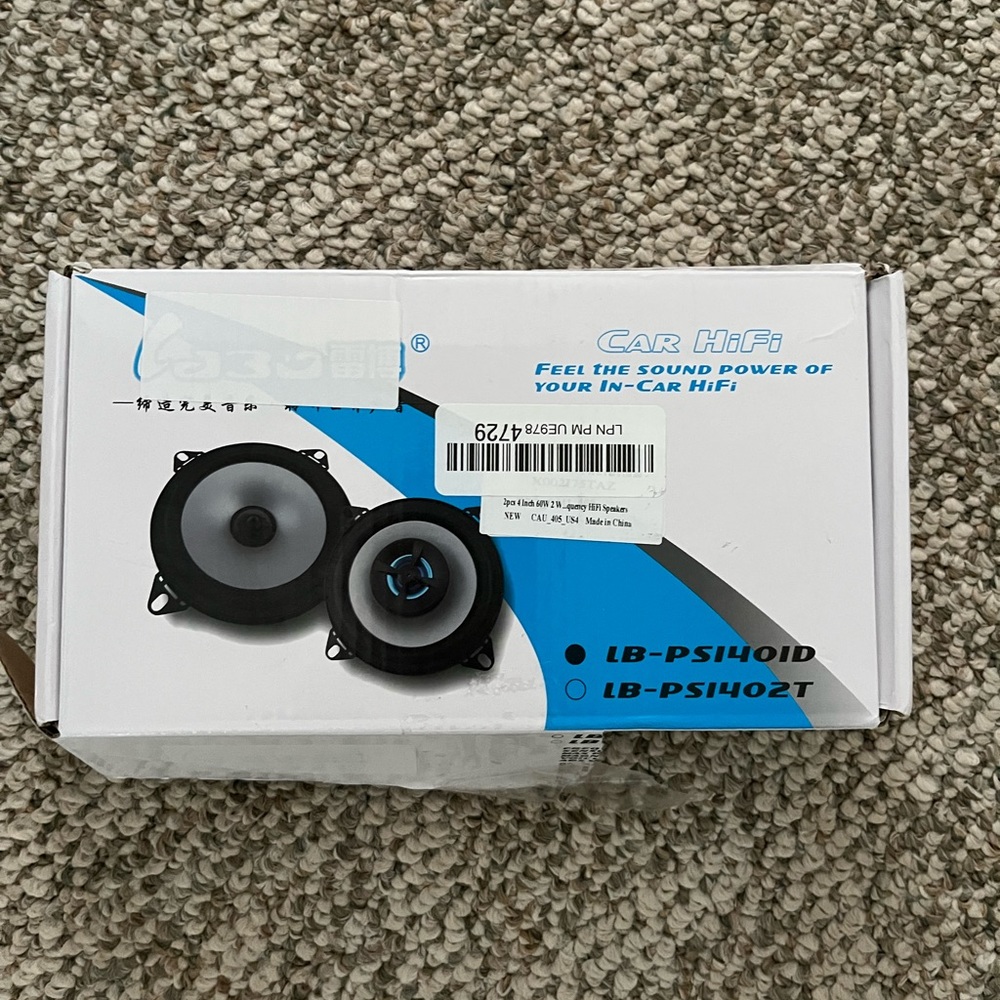 Car Speakers 2pcs 4inch 60W
